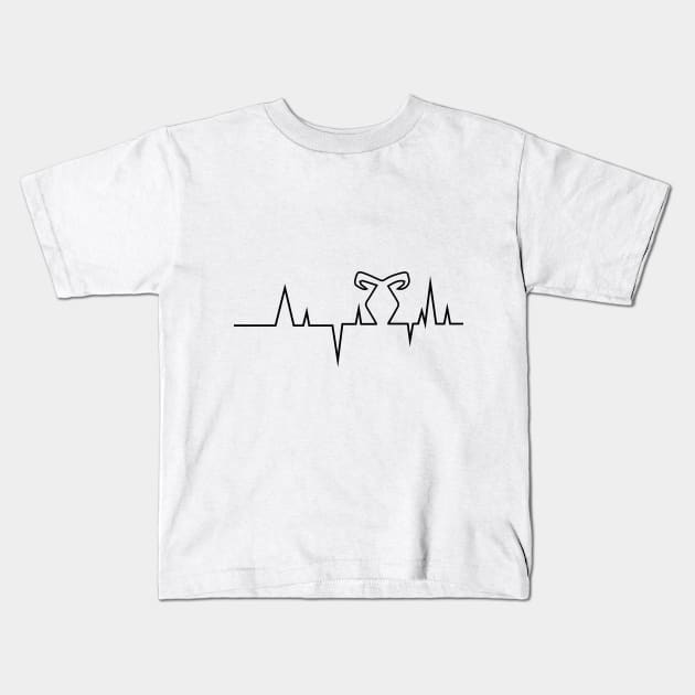 Heartbeat Shadowhunter Kids T-Shirt by Ddalyrincon